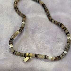 Beaded shark tooth necklace